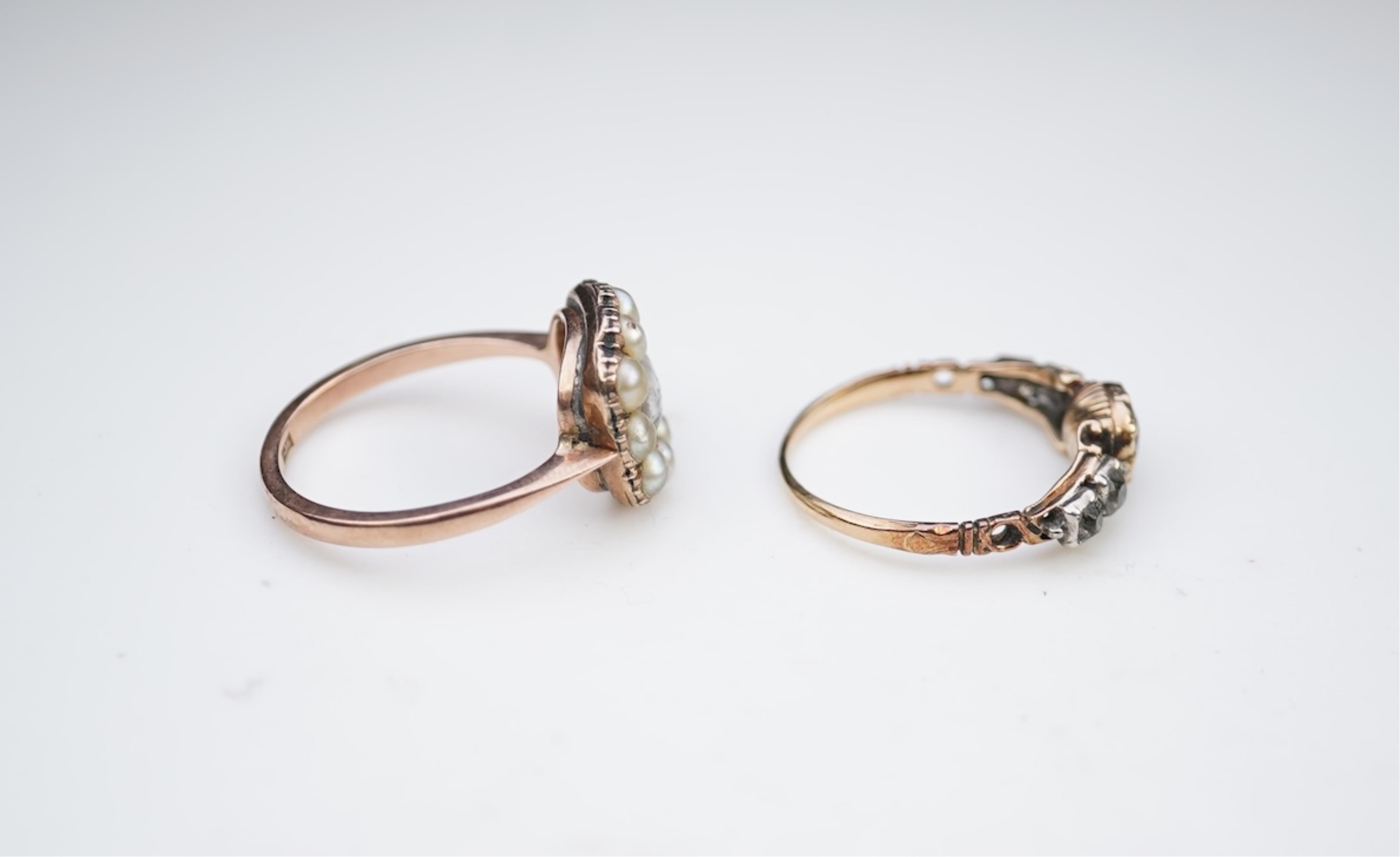 Two rings, 19th century